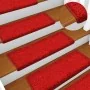Alfombrilla escalera 30 uds 65x21x4 cm rojo de , Alfombrillas para escalones - Ref: Foro24-3365832, Precio: 149,56 €, Descuen...