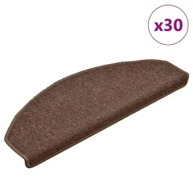 Alfombrilla escalera 30 uds marrón 65x24x4 cm de , Alfombrillas para escalones - Ref: Foro24-3365760, Precio: 133,43 €, Descu...