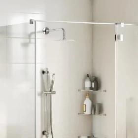 Cabezal de ducha cuadrado efecto lluvia acero inox 304 20x20 cm by , shower heads - Ref: Foro24-4103912, Price: 15,52 €, Disc...
