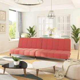 Sofá cama de 2 plazas terciopelo rosa de , Sofás - Ref: Foro24-375878, Precio: 249,14 €, Descuento: %