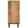 Aparadores 2 uds. madera maciza de mango marrón 60x33x75 cm de , Taquillas y armarios de almacenamiento - Ref: Foro24-3310004...