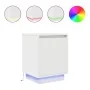 Mesillas de noche con luces LED 2 uds blanco 38x34x50 cm de , Mesitas de noche - Ref: Foro24-861266, Precio: 83,70 €, Descuen...