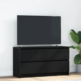 Mueble para TV madera contrachapada negro 100x35x54 cm by , TV Furniture - Ref: Foro24-861806, Price: 101,05 €, Discount: %