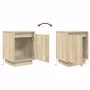 Mesillas de noche con luces LED 2 uds roble sonoma 38x34x50 cm by , Nightstands - Ref: Foro24-861270, Price: 84,12 €, Discoun...