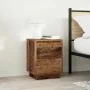 Mesillas de noche con luces LED 2 uds madera vieja 38x34x50 cm de , Mesitas de noche - Ref: Foro24-861298, Precio: 97,99 €, D...