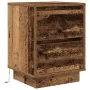 Mesillas de noche con luces LED 2 uds madera vieja 38x34x50 cm de , Mesitas de noche - Ref: Foro24-861298, Precio: 97,99 €, D...
