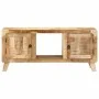 Mueble de TV madera maciza de mango rugosa 105x46x32 cm by , CD and DVD storage - Ref: Foro24-4104521, Price: 214,94 €, Disco...
