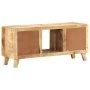 Mueble de TV madera maciza de mango rugosa 105x46x32 cm by , CD and DVD storage - Ref: Foro24-4104521, Price: 214,94 €, Disco...
