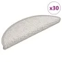 Alfombrilla autoadhesiva escalera sisal 30uds Platina 56x17x3cm de , Alfombrillas para escalones - Ref: Foro24-3365858, Preci...
