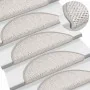 Alfombrilla autoadhesiva escalera sisal 30uds Platina 56x17x3cm de , Alfombrillas para escalones - Ref: Foro24-3365858, Preci...