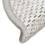 Alfombrilla autoadhesiva escalera sisal 30uds Platina 56x17x3cm de , Alfombrillas para escalones - Ref: Foro24-3365858, Preci...