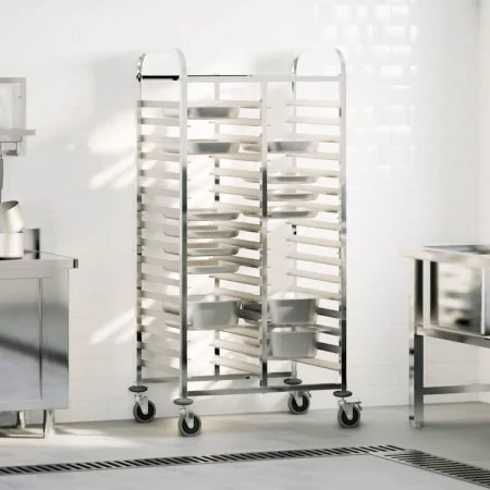 Carro con bandejas y 32 contenedores GN 75x55x162,5 cm de , Carros de cocina y comedor - Ref: Foro24-4108072, Precio: 215,20 ...
