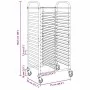 Carro con bandejas y 32 contenedores GN 75x55x162,5 cm de , Carros de cocina y comedor - Ref: Foro24-4108072, Precio: 215,20 ...