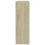 Estantería de madera contrachapada color roble 80x24x75 cm de , Librerías y estanterías - Ref: Foro24-800894, Precio: 46,23 €...