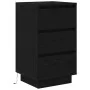 Mesilla de noche con luces LED negro38x34x65 cm de , Mesitas de noche - Ref: Foro24-861302, Precio: 74,43 €, Descuento: %