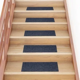 Alfombrillas escaleras autoadhesivas 30uds gris azul 60x25 cm de , Alfombrillas para escalones - Ref: Foro24-3365708, Precio:...