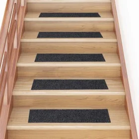 Alfombrillas escaleras autoadhesivas 30uds gris 76x20 cm de , Alfombrillas para escalones - Ref: Foro24-3365722, Precio: 52,1...