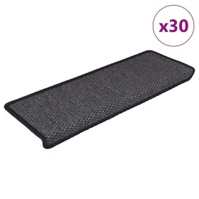 Alfombra autoadhesiva escalera sisal 30 uds 65x21x4cm antracita de , Alfombrillas para escalones - Ref: Foro24-3365885, Preci...