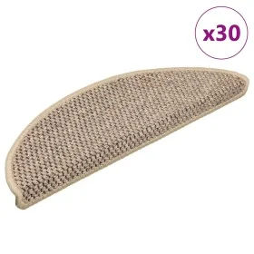 Alfombra autoadhesiva escalera sisal 30 uds beige oscuro de , Alfombrillas para escalones - Ref: Foro24-3365866, Precio: 134,...