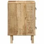 Mesilla de noche 2 uds 37x32x50 cm madera mango rugosa de , Mesitas de noche - Ref: Foro24-4104516, Precio: 241,99 €, Descuen...