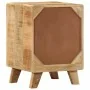 Mesilla de noche 2 uds 37x32x50 cm madera mango rugosa de , Mesitas de noche - Ref: Foro24-4104516, Precio: 241,99 €, Descuen...