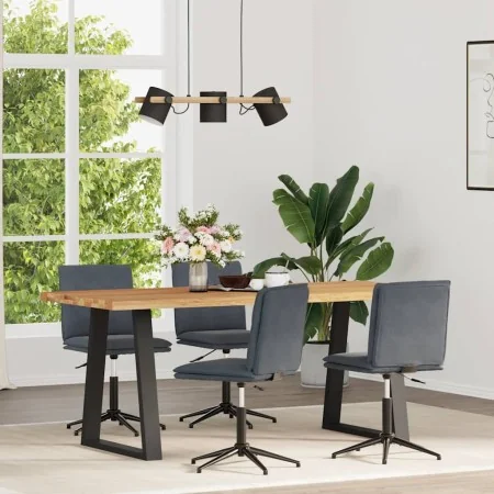 Sillas de comedor 4 unidades terciopelo gris oscuro de , Sillas de comedor - Ref: Foro24-3315638, Precio: 223,10 €, Descuento: %