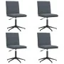 Sillas de comedor 4 unidades terciopelo gris oscuro de , Sillas de comedor - Ref: Foro24-3315638, Precio: 223,10 €, Descuento: %