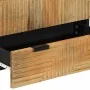Aparador alto madera maciza de mango marrón 60x33x100 cm de , Almacenamiento para CD y DVD - Ref: Foro24-4017750, Precio: 255...
