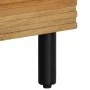 Aparador alto madera maciza de mango marrón 60x33x100 cm de , Almacenamiento para CD y DVD - Ref: Foro24-4017750, Precio: 255...