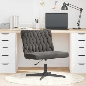 Silla de oficina giratoria imitación lana rizada gris oscuro de , Sillas - Ref: Foro24-4105398, Precio: 91,89 €, Descuento: %