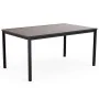 Mesa Keter Signature Porto 160 cm - Nogal y acero negro de , Mesas de jardín - Ref: Foro24-447623, Precio: 186,04 €, Descuent...