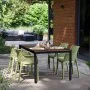 Mesa Keter Signature Porto 160 cm - Nogal y acero negro de , Mesas de jardín - Ref: Foro24-447623, Precio: 186,04 €, Descuent...