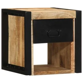 Mesita de noche madera maciza de mango 40x35x40 cm de , Mesitas de noche - Ref: Foro24-4015949, Precio: 84,28 €, Descuento: %