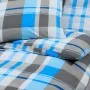 Juego de funda nórdica algodón azul y gris 260x240 cm de , Fundas de nórdico - Ref: Foro24-136068, Precio: 33,11 €, Descuento: %
