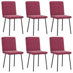 Sillas de comedor 6 unidades terciopelo rojo tinto by , dining chairs - Ref: Foro24-3315561, Price: 243,20 €, Discount: %