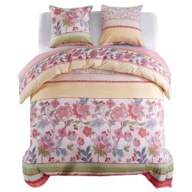 Set funda de edredón estampado floral y rayas 200x220/80x80 cm de , Fundas de nórdico - Ref: Foro24-133441, Precio: 35,51 €, ...