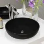 Lavabo redondo de cerámica negro 42x12 cm by , Sinks - Ref: Foro24-142736, Price: 45,56 €, Discount: %