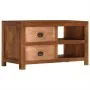 Mesa de centro con 2 cajones madera maciza de mango 90x40x50 cm de , Mesas de centro - Ref: Foro24-247940, Precio: 172,72 €, ...