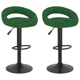 Taburetes de cocina 2 unidades terciopelo verde oscuro de , Taburetes de cocina - Ref: Foro24-333272, Precio: 110,93 €, Descu...