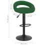 Taburetes de cocina 2 unidades terciopelo verde oscuro von , Küchenhocker - Ref: Foro24-333272, Preis: 110,93 €, Rabatt: %