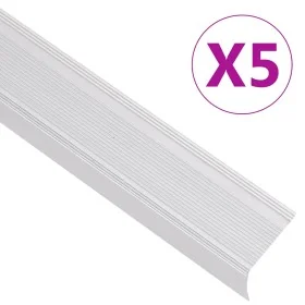 Perfiles de peldaños forma de L 5 uds aluminio plata 100 cm de , Escaleras - Ref: Foro24-146759, Precio: 21,47 €, Descuento: %