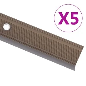 Perfiles de peldaños forma de L 5 uds aluminio marrón 134 cm von , Treppe - Ref: Foro24-146738, Preis: 17,63 €, Rabatt: %