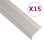 Perfiles de peldaños forma de L 15 uds aluminio champán 100 cm von , Treppe - Ref: Foro24-146773, Preis: 45,19 €, Rabatt: %