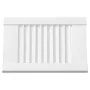Puerta de armario de lamas 2 uds blanco 39,5x29,5 cm de , Puertas de armarios - Ref: Foro24-4015898, Precio: 27,04 €, Descuen...