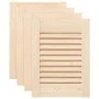 Puerta de armario de lamas 4 uds 39,5x29,5 cm madera de pino by , cabinet doors - Ref: Foro24-4015887, Price: 35,07 €, Discou...