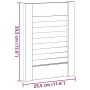 Puerta de armario de lamas 4 uds 39,5x29,5 cm madera de pino by , cabinet doors - Ref: Foro24-4015887, Price: 35,07 €, Discou...