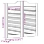 Puertas batientes diseño de lamas 1 par blanco 80x80 cm von , Türen für zu Hause - Ref: Foro24-4107136, Preis: 70,91 €, Rabat...