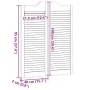 Puertas batientes diseño de lamas 2 par 100x80cm madera pino von , Türen für zu Hause - Ref: Foro24-4107129, Preis: 87,33 €, ...