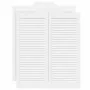 Puertas batientes diseño de lamas 2 par blanco 100x80 cm by , Doors for the home - Ref: Foro24-4107141, Price: 126,31 €, Disc...