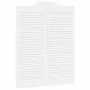 Puertas batientes diseño de lamas 2 par blanco 100x80 cm by , Doors for the home - Ref: Foro24-4107141, Price: 126,31 €, Disc...